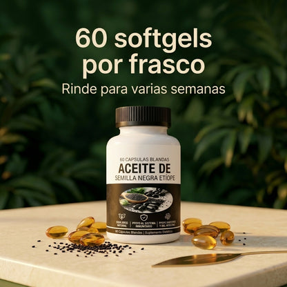 Semilla Negra Etíope 60 Softgels | Forja Viva