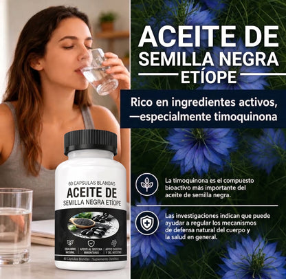 Semilla Negra Etíope 60 Softgels | Forja Viva